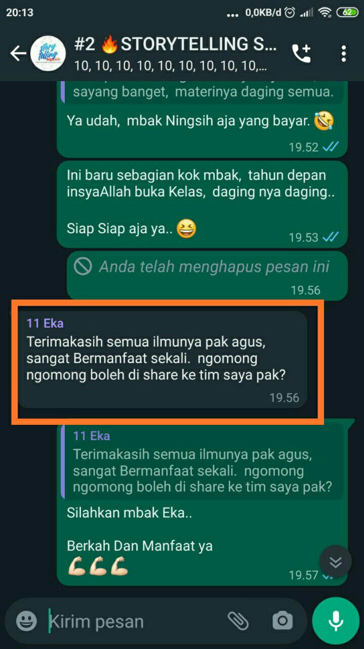 Testimoni Ecourse Easy Story Telling 2