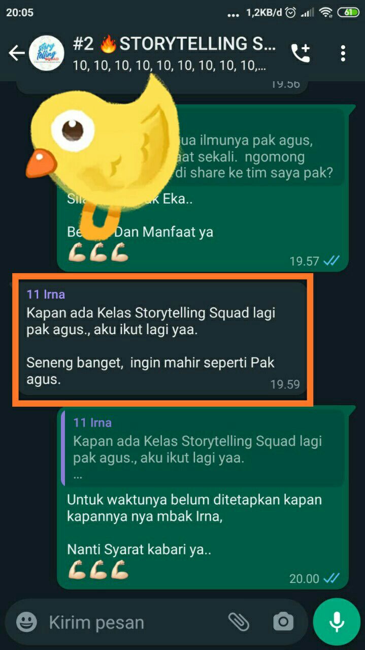 Testimoni Ecourse Easy Story Telling 3