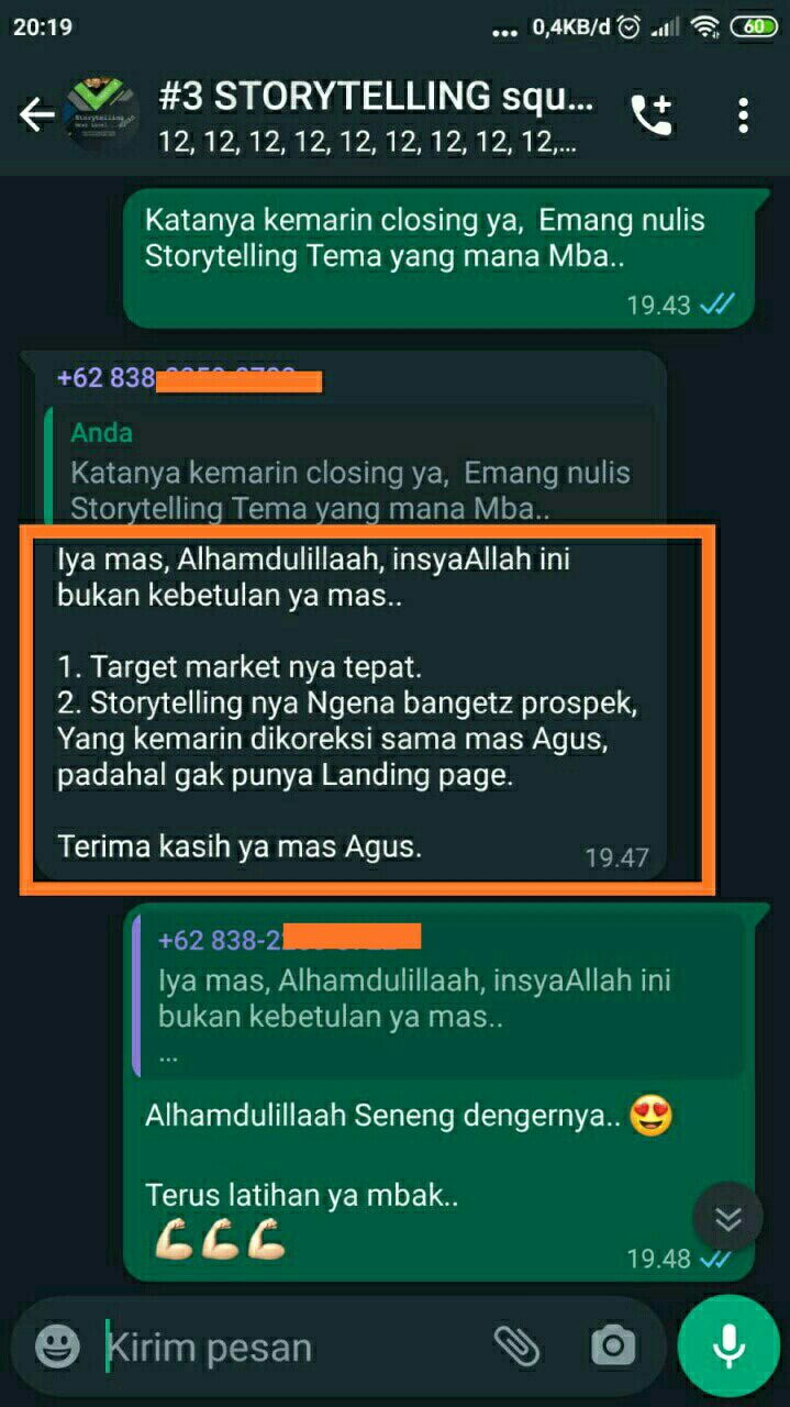Testimoni Ecourse Easy Story Telling 4