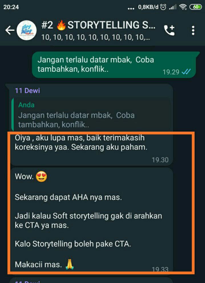 Testimoni Ecourse Easy Story Telling 5